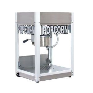 610-1104710 Popcorn Machine w/ 4 oz Kettle & Silver Finish, 120v