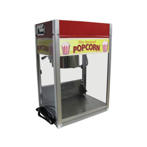 610-1108150 Popcorn Machine w/ 8 oz Kettle & Red Finish, 120v