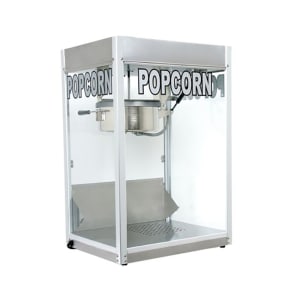 610-1112710 Popcorn Machine w/ 12 oz Kettle & Silver Finish, 120v