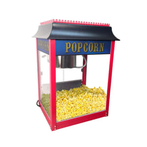 610-1108910 Popcorn Machine w/ 8 oz Kettle & Red Finish, 120v