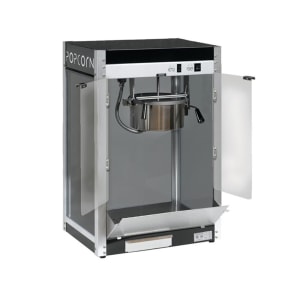 610-1108220 Popcorn Machine w/ 8 oz Kettle & Black Finish, 120v