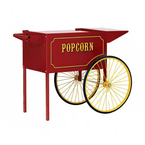 610-3090010 Large Popcorn Cart for Theater Pop 12 & 16 Ounce Poppers w/ Storage, Red