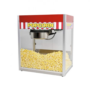 610-1116810 Popcorn Machine w/ 16 oz Kettle & Red Finish, 120v