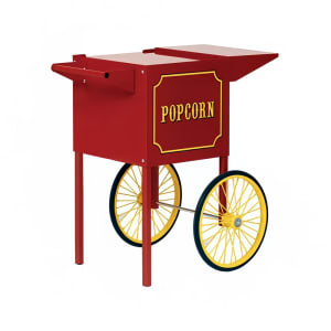 610-3080010 Small Popcorn Cart for 1911 4 Ounce Poppers w/ Storage, Red