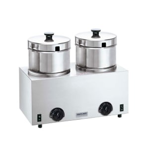 003-81200 (2) 5 qt Countertop Soup Warmer w/ Thermostatic Controls, 120v