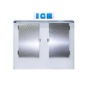 259-850AD 84" Outdoor Ice Merchandiser w/ (87) 20 lb Bag Capacity - Solid Doors, 115v