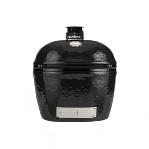 632-PGCXLH Oval XL 400 Charcoal Grill w/ Hinged Lid - 18 1/2"W x 25", Ceramic, Black (P...