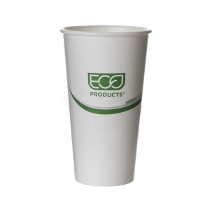 188-EPBHC20GS GreenStripe® 20 oz Disposable Hot Cup - PLA, Printed