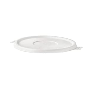 188-EPBLFLIDNFA WorldView™ Flat Lid Molded Fiber Bowls - Molded Fiber, White