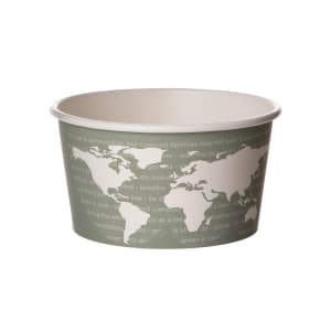 188-EPBSC12WA 12 oz World Art™ Food Container - Paper, Green