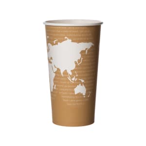 188-EPBHC20WA World Art™ 20 oz Disposable Hot Cup - PLA, Printed