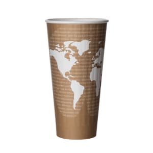 188-EPBNHC20TWD World Art™ 20 oz Disposable Insulated Hot Cup - PLA, Printed