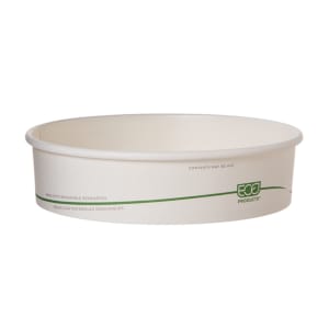 188-EPBSC26SGS 26 oz GreenStripe® Squat Food Container - Paper, White