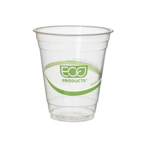 188-EPCC12GS 12 oz GreenStripe® Disposable Cold Cup - PLA, Clear