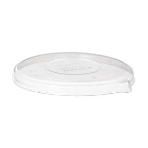 188-EPBLLID WorldView™ Flat Lid Molded Fiber Bowls  - PLA, Clear