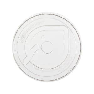 188-EPFLCC GreenStripe® Flat Lid for 9 to 24 oz Cold Cups - PLA, Clear