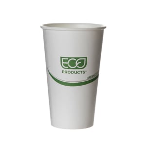 188-EPBHC16GS GreenStripe® 16 oz Disposable Hot Cup - PLA, Printed