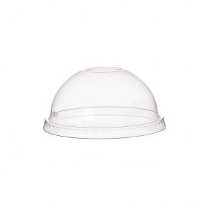 188-EPBSC8DLID World Art™ Dome Lid for 8 to 10 oz Food Containers - PLA, Clear