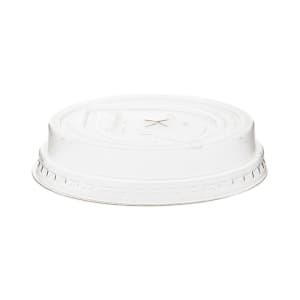 188-EPFLCC10 GreenStripe® Dome Lid for 7 & 10 oz Cold Cups - PLA, Clear