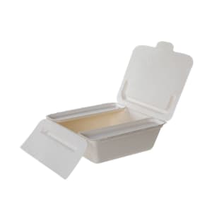 188-EPFSC58NFA 58 oz Vanguard® Folia™ Take-Out Container - Molded Fiber, White