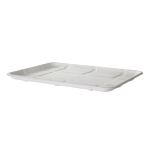 188-EPMP8SNFA Vanguard® Meat & Produce Tray - 10 1/2" x 8 1/2", Molded Fiber, White
