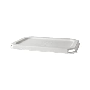 188-EPSCRC24FLIDNFA Vanguard® WorldView™ Flat Lid for 24 to 32 oz Rectangular Take-Out Containers - Molded Fiber, White