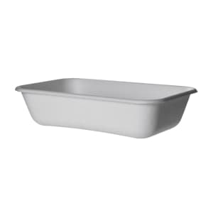 188-EPSCRC32NFA 32 oz Rectangular Vanguard® WorldView™ Take-Out Container - Molded Fiber, White