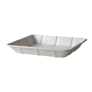188-EPMP8DNFA Vanguard® Meat & Produce Tray - 10 1/2" x 8 1/2", Molded Fiber, White