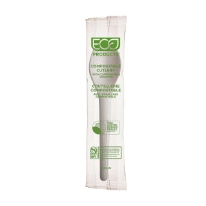 188-EPS013W 6" Plantware® Disposable Spoon - PLA, White