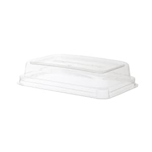 188-EPSCRC16LID WorldView™ Dome Lid for 12 to 16 oz Rectangular Take-Out Containers - PET, Clear