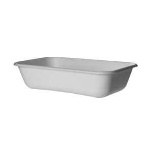 188-EPSCRC32 32 oz Rectangular WorldView™ Take-Out Container - Molded Fiber, White