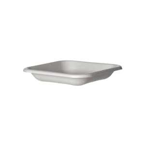 188-EPSCS5 5" Square WorldView™ Take-Out Container - Molded Fiber, White