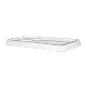 188-EPSCRC107LIDLR WorldView™ Flat Lid for 10" x 7" Food Containers - PET, Clear
