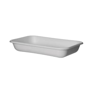 188-EPSCRC12 12 oz Rectangular WorldView™ Take-Out Container - Molded Fiber, White