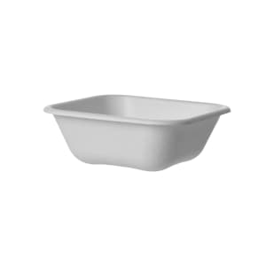188-EPSCS5TNFA 5" Square Vanguard® WorldView™ Take-Out Container - Molded Fiber, White