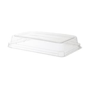 188-EPSCRC24LID WorldView™ Dome Lid for 24 to 32 oz Rectangular Take-Out Containers - PET, Clear