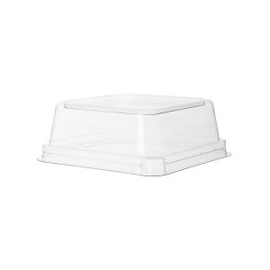 188-EPSCS5LIDR WorldView™ Dome Lid for 5" Square Take-Out Containers - PET, Clear