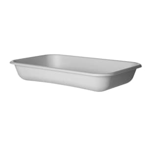 188-EPSCRC24 24 oz Rectangular WorldView™ Take-Out Container - Molded Fiber, White