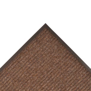 195-109S0048BR Brush Step® Entrance Scraper Floor Mat, 4' x 8', 3/8" Thick, Brown