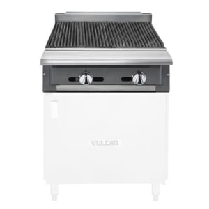 207-VCBB24LP 24" Gas Range Charbroiler - Modular, Liquid Propane
