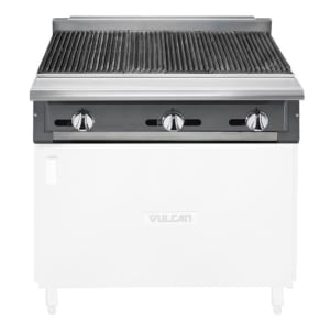 207-VCBB36NG 36" Gas Range Charbroiler - Modular, Natural Gas