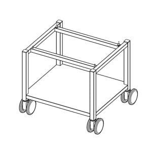 703-6031170 Mobile Equipment Stand for XS on XS, Undershelf