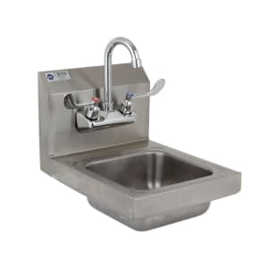 203-ROYHSW12 Wall Mount Commercial Hand Sink w/ 9"L x 9"W x 5"D Bowl, Gooseneck Faucet