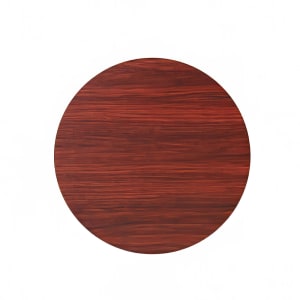 203-ROYRTTBM24RT 24" Round Reversible Melamine Table Top, Black/Mahogany