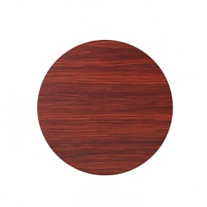 203-ROYRTTBM36RT 36" Round Reversible Melamine Table Top, Black/Mahogany