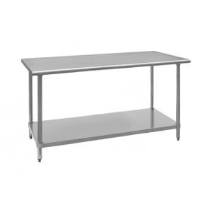203-ROYWT2436 36" 18 ga Work Table w/ Undershelf & 430 Series Stainless Flat Top