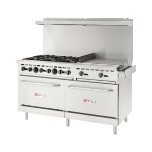 290-WX60F6B24GN 60" 6 Burner Gas Range w/ Griddle & (2) Standard Ovens, Natural Gas