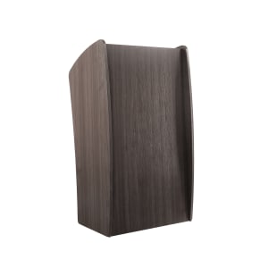 955-611RW Floor Lectern w/ (2) Shelves - 24" x 21" x 46", Laminate, Ribbonwood