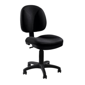 955-CTC Swivel Task Chair w/ Mid Back & Plastic Seat, Black