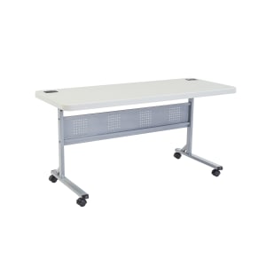 955-BPFT2472 Desk Height Training Table w/ 1 3/4" Top, 24"W x 72"L, Speckled Grey